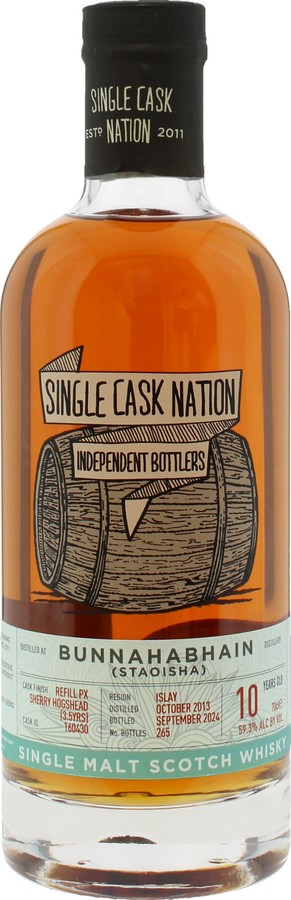 Staoisha 2013 JWC Single Cask Nation 59.3% 700ml