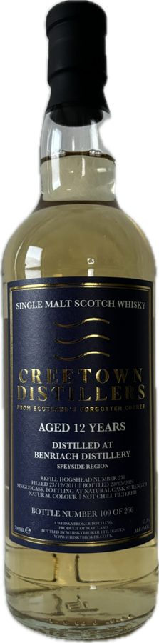 BenRiach 2011 WhB Creetown Distillers 55.3% 700ml