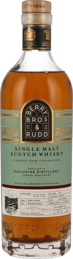 Dailuaine 2010 BR A Single Cask Collection: Glens & Valleys 55.7% 700ml