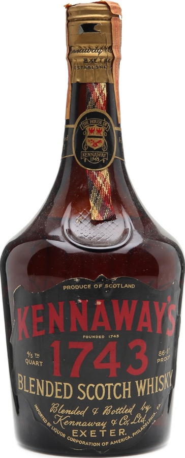 Kennaway's 1743 Blended Scotch Whisky 43.4% 757ml