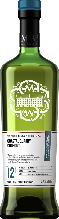 Ardmore 2011 SMWS 66.254 Coastal Quarry Cookout 54.3% 700ml