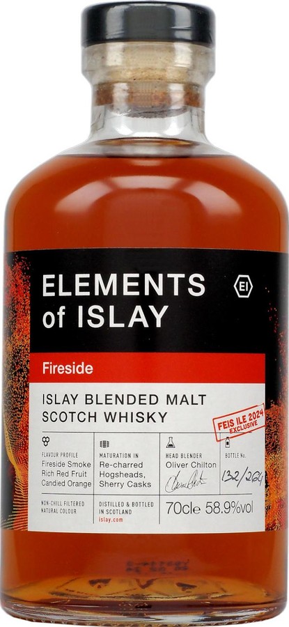 Islay Blended Malt Scotch Whisky Fireside Elements of Islay Feis Ile 2024 58.9% 700ml