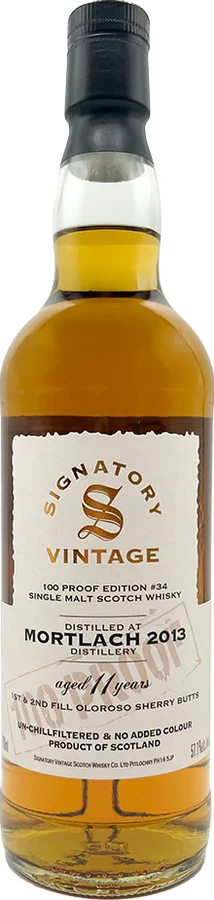 Mortlach 2013 SV 100 Proof Edition #34 57.1% 700ml