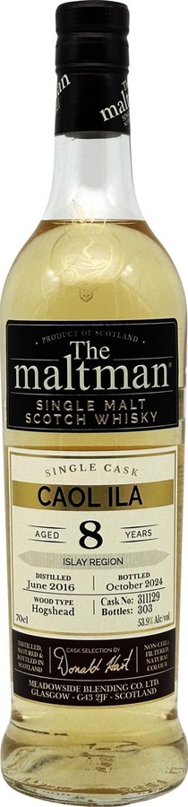 Caol Ila 2016 MBl The Maltman 53.9% 700ml