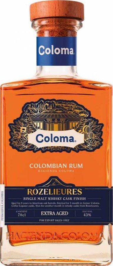 Coloma Rozelieures Cask Finish Extra Aged 8yo 43% 700ml