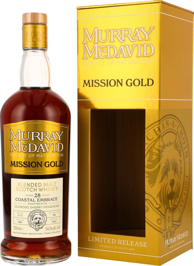 Blended Malt Scotch Whisky 1995 MM Mission Gold Coastal Embrace Chapter III 54.2% 700ml