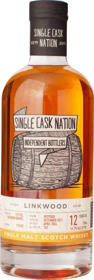 Linkwood 2011 JWC Single Cask Nation 61.2% 750ml