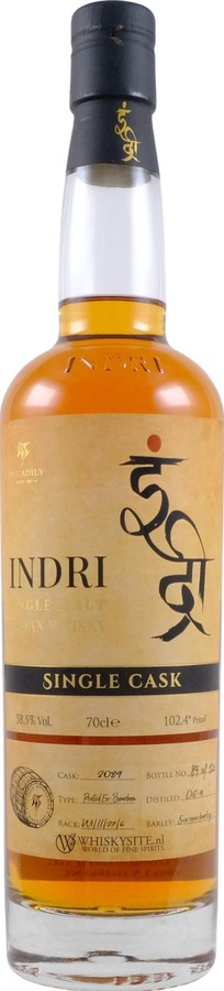 Indri 2018 Single Cask Whiskysite 58.5% 700ml