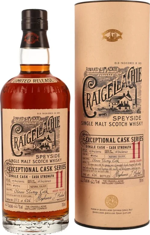 Craigellachie 2012 Exceptional Cask Series 62.1% 700ml