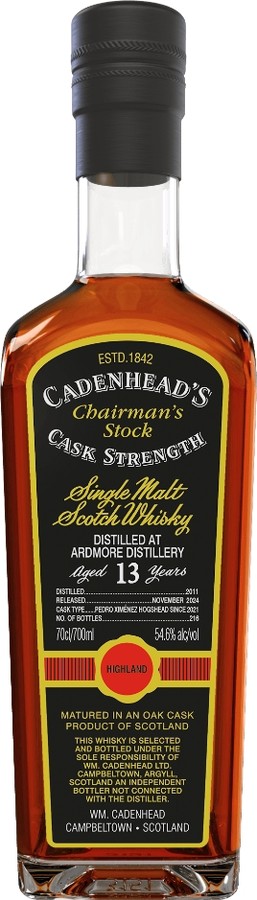 Ardmore 2011 CA Chairman's Stock 54.6% 700ml