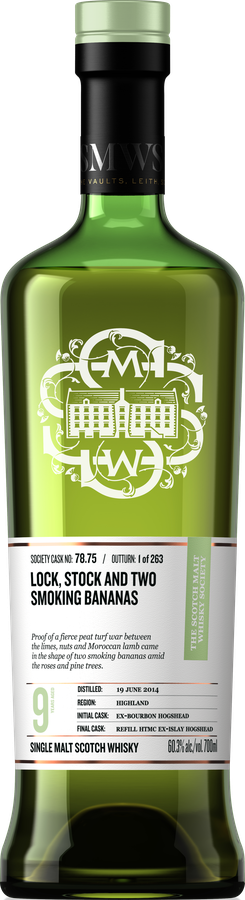 Ben Nevis 2014 SMWS 78.75 Lock stock and two smoking bananas 60.3% 700ml