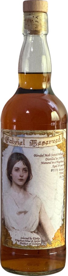 Blended Malt Scotch Whisky 1979 Kb Gabriel Reserved Kinko 54.2% 700ml