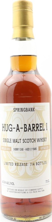 Springbank 2000 HB&C Hug-A-Barrel I Cumbrae Supply 40.9% 700ml