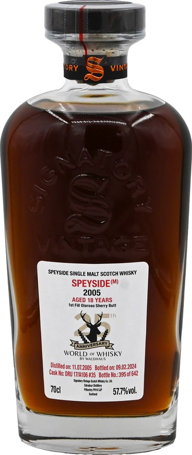 Speyside M 2005 SV Cask Strength Collection 25th Anniversary World of Whisky 57.7% 700ml