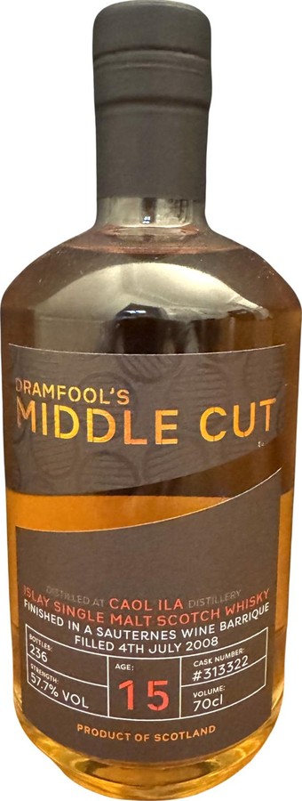 Caol Ila 2008 Df Dramfool's middle cut 57.7% 700ml