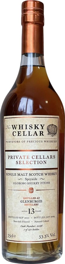 Glenburgie 2010 TWCe Private Cellars Selection 53.3% 700ml