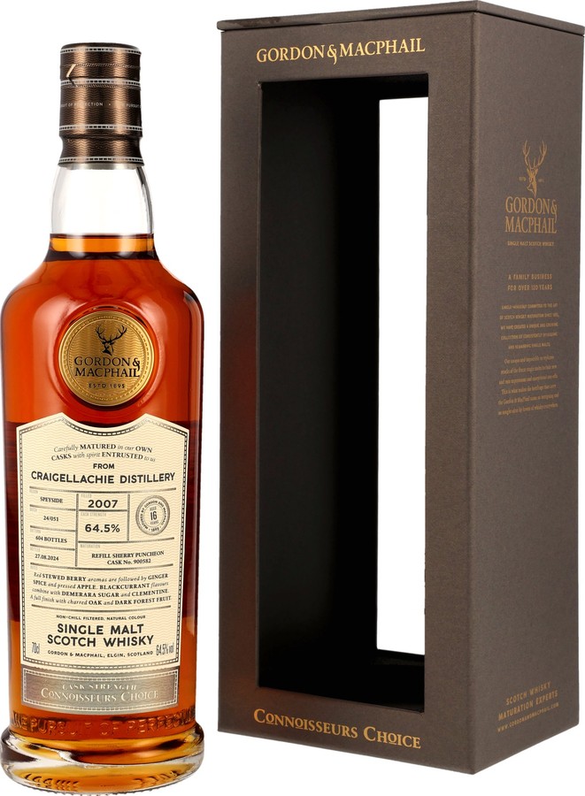 Craigellachie 2007 GM Connoisseurs Choice Cask Strength 64.5% 700ml