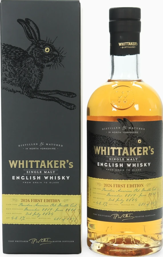 Whittaker's 4yo English Whisky 1st Edition 48.3% 700ml