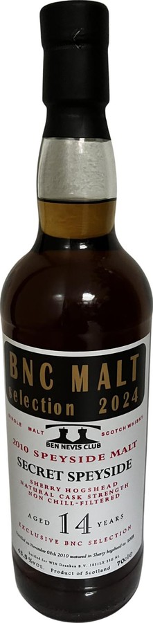 Secret Speyside 2010 WIN BNC BNC Alkmaar 43.5% 700ml