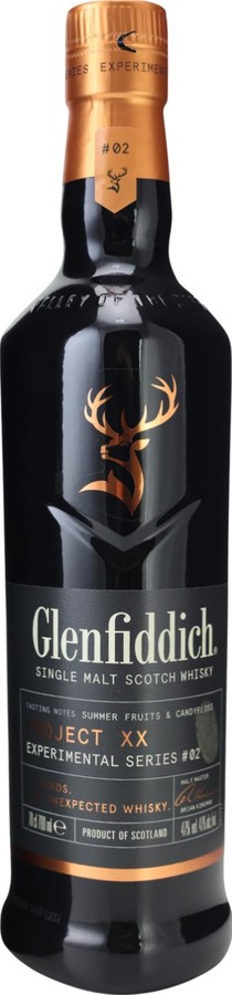 Glenfiddich Project XX Experimental Series No. 02 New Bottle Design 47% 700ml