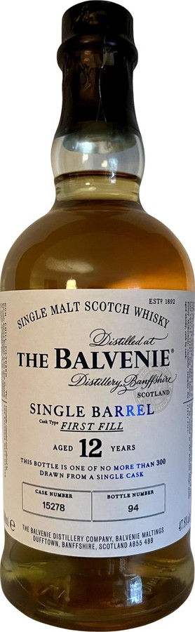 Balvenie 12yo Single Barrel 47.8% 700ml