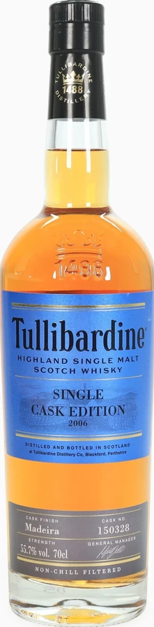 Tullibardine 2006 Single Cask Edition UK Exclusive 55.7% 700ml