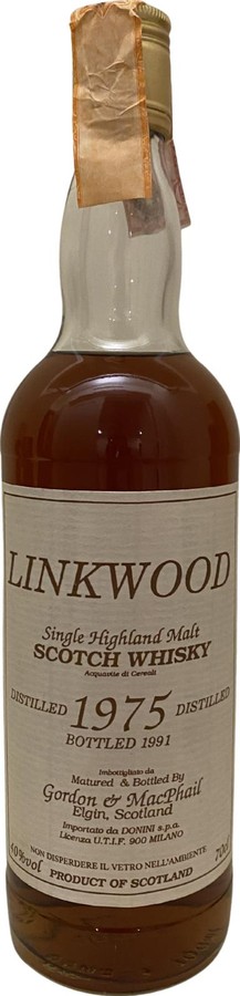 Linkwood 1975 GM Donini S.R.L. Milano 40% 700ml