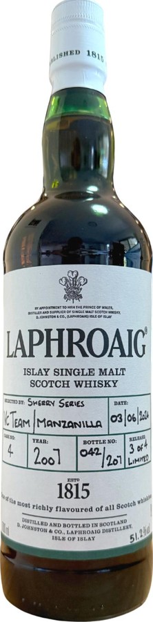 Laphroaig 2007 Sherry Series 51.2% 700ml