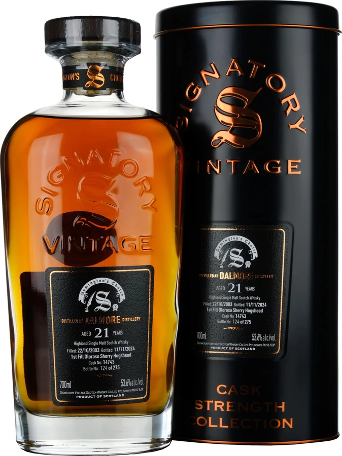 Dalmore 2003 SV Cask Strength Collection Symington's Choice 53.6% 700ml