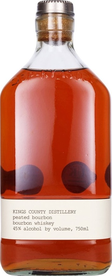 Kings County Distillery 3yo Peated Bourbon 45% 750ml