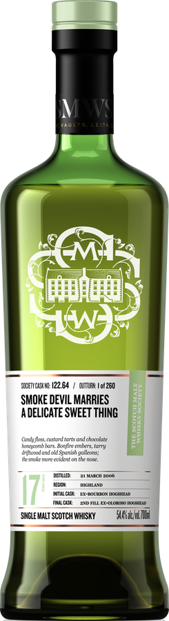 Croftengea 2006 SMWS 122.64 Smoke devil marries A delicate sweet thing 54.4% 700ml