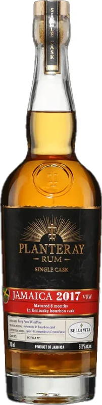 Planteray 2017 Long Pond VRW Jamaica Single Cask Bottled for Bella Vita 51.9% 700ml