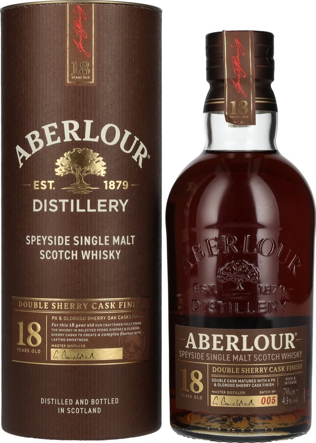 Aberlour 18yo Double Sherry Cask Finish 43% 700ml