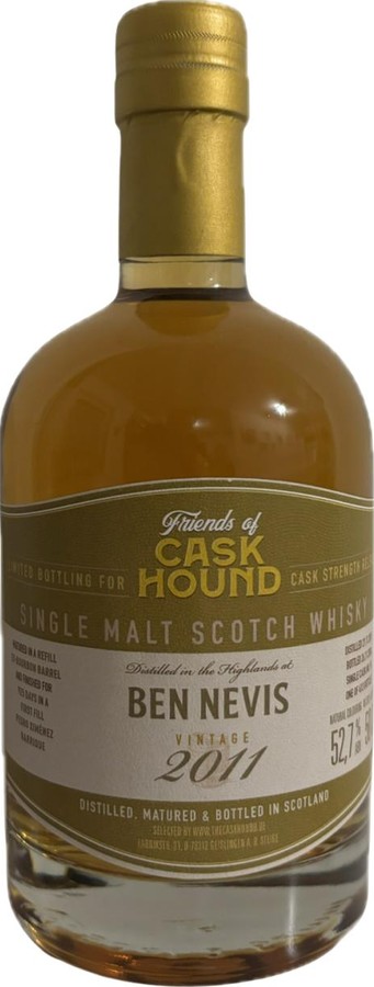 Ben Nevis 2011 TCaH Friends of Caskhound 52.7% 500ml