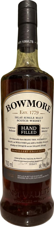 Bowmore 2007 Hand-filled at the distillery To Celebrate 50yo of the Bowmore Visitors Centre 58% 700ml