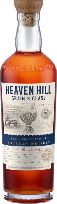 Heaven Hill 2017 Grain to Glass Kentucky Straight Bourbon Whisky 53.5% 750ml