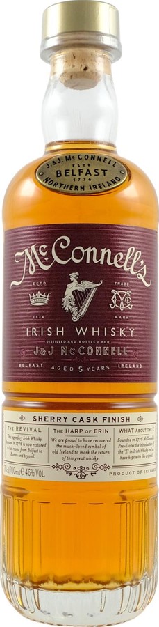 McConnell's 5yo Sherry Cask Finish 46% 700ml