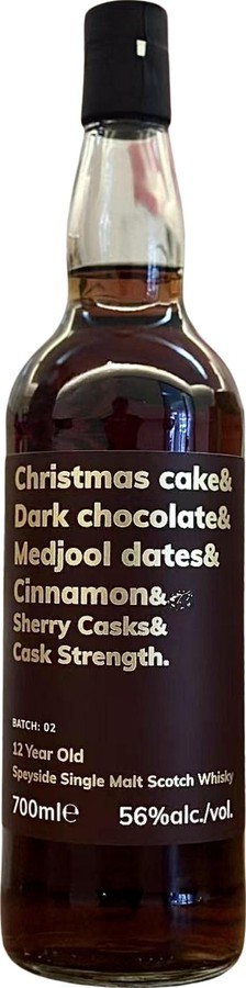 Christmas Cake & Dark Chocolate & Medjool Dates & Cinnamon 12yo MoM 56% 700ml