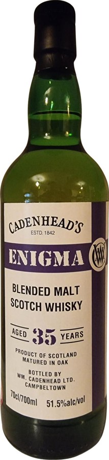 Blended Malt Scotch Whisky 1989 CA Enigma 51.5% 700ml