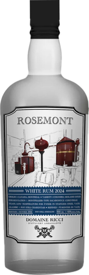 Domaine Ricci Distillerie de Montreal Canada Rosemont 65% 700ml