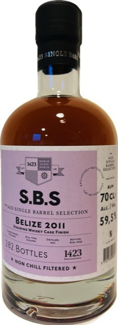 S.B.S 2011 Belize Stauning Whisky Cask Finish for The Netherlands 59.5% 700ml