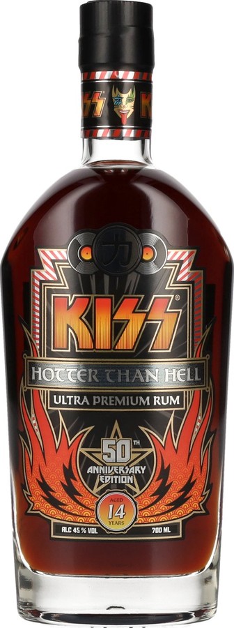 KISS Hotter than Hell Ultra Premium 50th Anniversary 14yo 45% 700ml