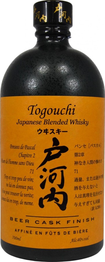 Togouchi Beer Cask Finish Japanese Blended Whisky 40% 700ml