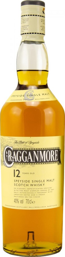 Cragganmore 12yo Speyside Single Malt Scotch Whisky 40% 700ml