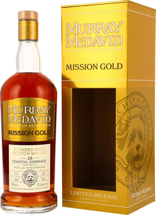 Blended Malt Scotch Whisky 1995 MM Mission Gold Coastal Embrace Chapter V 52.2% 700ml