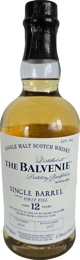 Balvenie 12yo Single Barrel 47.8% 700ml