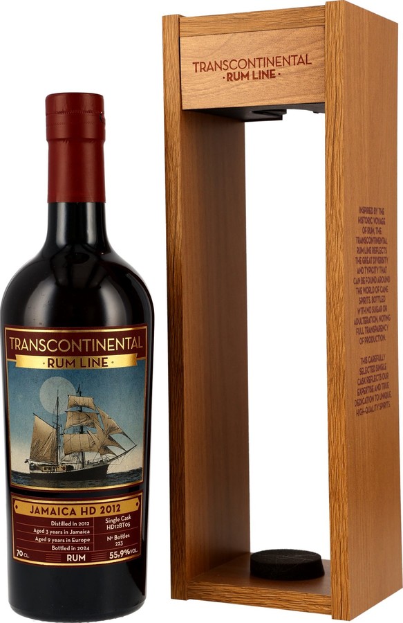 Transcontinental Rum Line 2012 Hampden Jamaica #HD12BT05 12yo 55.9% 700ml