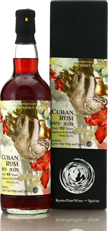 Kyoto Fine Wine and Spirits 1973 Cuba 15th Anniversary 49yo 52.2% 700ml