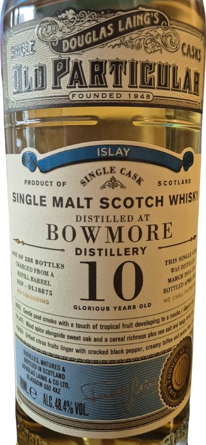 Bowmore 2014 DL Old Particular 48.4% 700ml