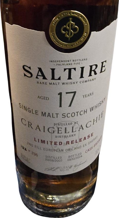 Craigellachie 2007 SRM 48.8% 700ml